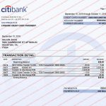 CitiBank Bank Statement pdf