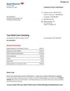 BOA Bank statement PDF