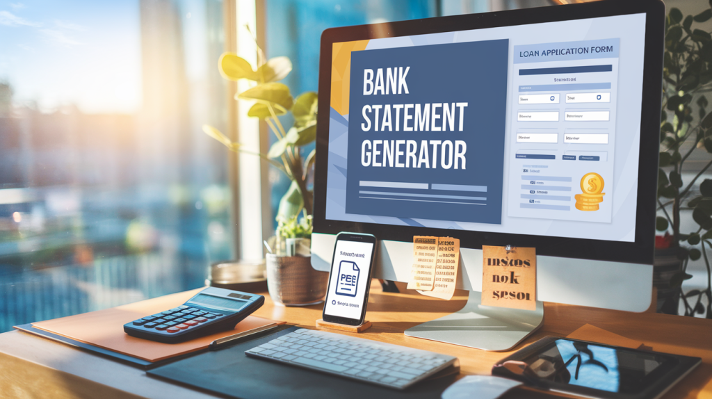 bank statement generator for loan application