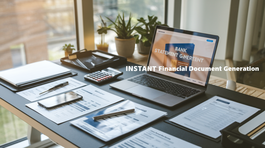 instant bank statement generator online